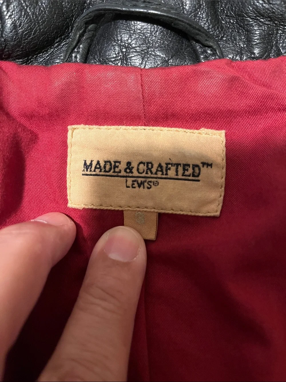 Levi’s Made & Crafted Black Leather Jacket